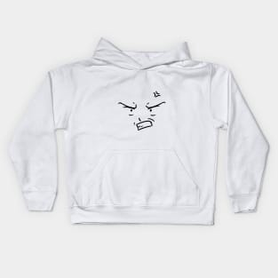 Angry face Kids Hoodie